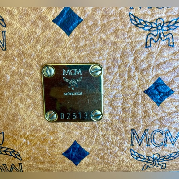 MCM Vinatge Cognac Visetos Monogram Kelly Top Handle Satchel Limited Edition - Picture 4 of 12